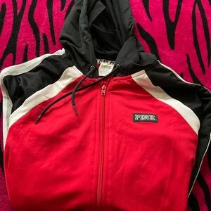 Victoria's Secret PINK Red and Black Zip-Up